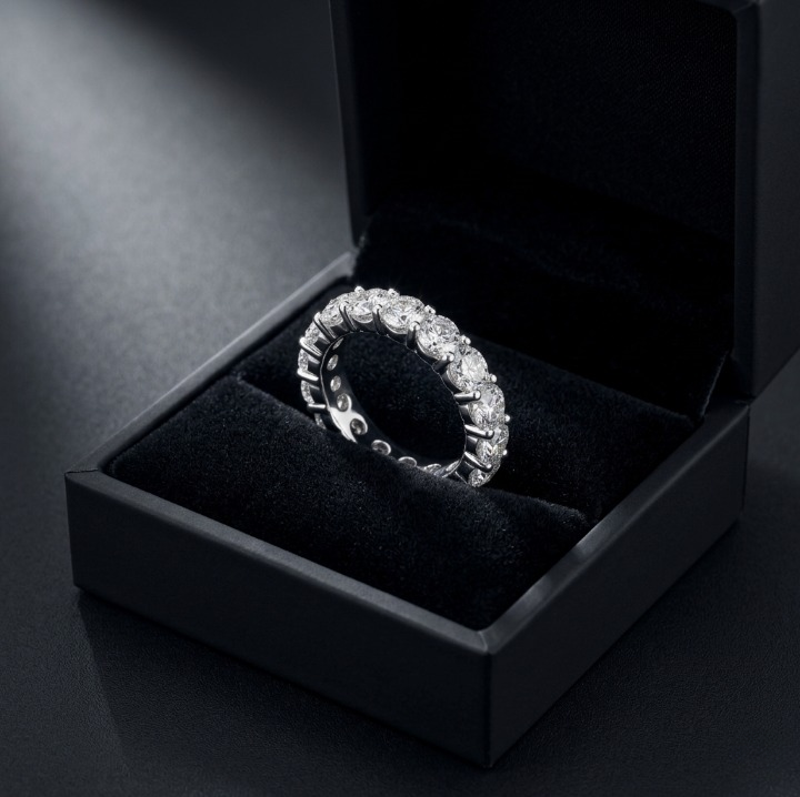 The Eternity Band — Moissanite