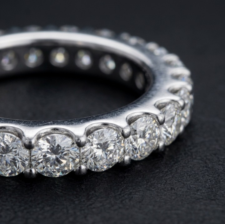 The Eternity Band — Moissanite