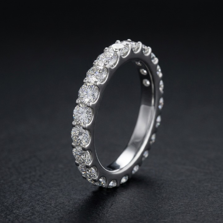 The Eternity Band — Moissanite