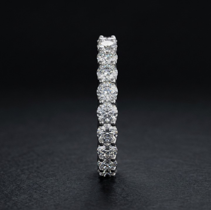 The Eternity Band — Moissanite