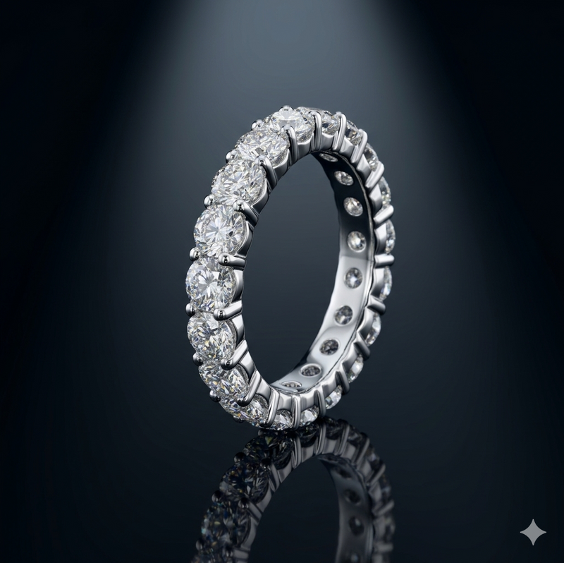 The Eternity Band — Moissanite